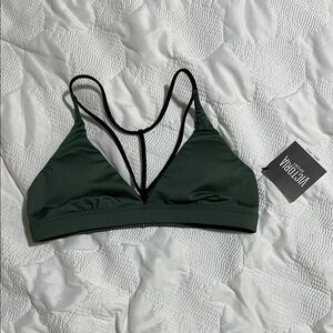 Nwt strappy Victoria's Secret Green sports bra or bralette